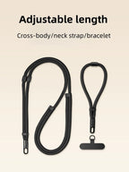 3-in-1 Switchable Mobile Phone Lanyard Adjustable Length Universal Mobile Phone Case Strap