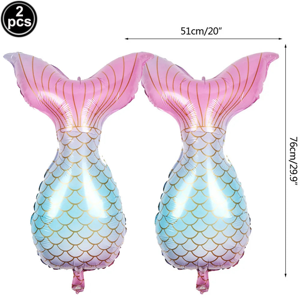 Mermaid Party Supplies Mermaid Scales Pattern Paper Plate Cup Napkin Popcorn Box Food Bowl Girl Birthday Party Baby Shower Decor