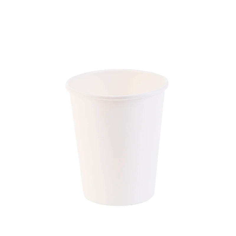 100pcs/pack 100ml Small Paper Cup White Coffee Cup Tea Milk Cup Disposable Party Supplies
