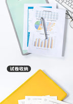Professional A4 Portable Briefcase Bag - Durable, Self-Seal File Organizer with Handle for Office, School, Graduation