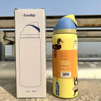 Stainless Steel Water Bottle 32oz Vacuum Insulated Water Bottle with Straw & Leak-Proof Lid Portable Handheld Vacuum Flasks