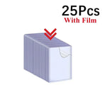 50/1Pcs Transparent Card Sleeve with Protective Film Clear Card Holder Idol Photo Game Baseball Card Holders Cover 35PT 3"x4"