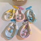 New Colourful Mobile Phone Strap Short Wrist Strap Clouds Star Charm Keychain Camera Chain Lanyard Universal Phone Case Lanyard