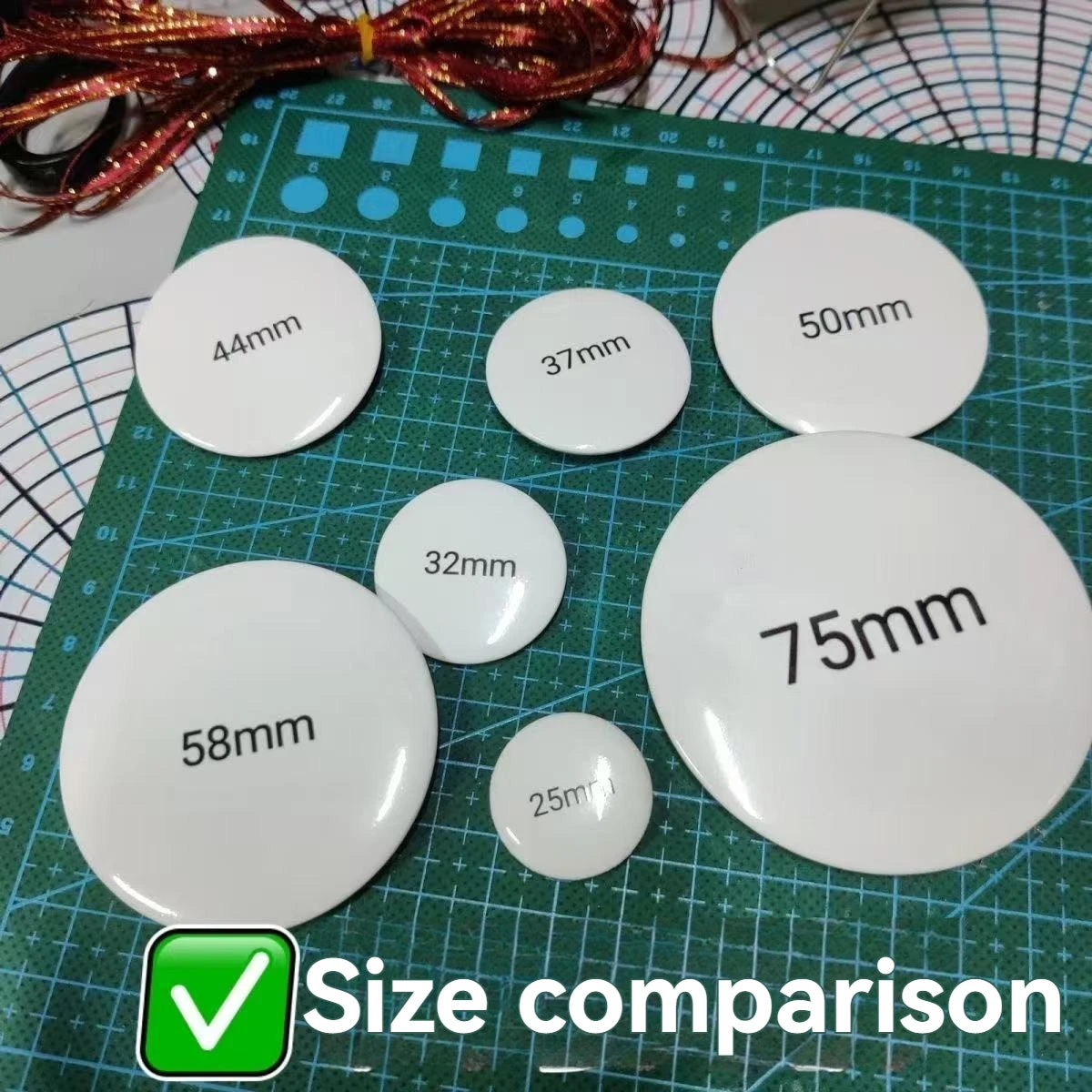 Custom Button Pins Multiple Sizes Custom Button Badges Personalized Photo Logo Tinplate Round Brooch  DIY Accessory Gift