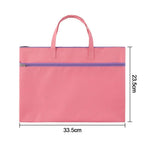A4 File Bag Portable Zipper Oxford Cloth Waterproof 8k Sketch Drawing Art Storage Bag Canvas Bag School Office Filing Products