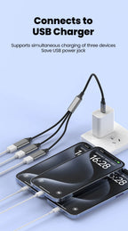 3 in 1 USB USB C Splitter Cable Expansion HUB Multi 3 USB Ports Expansion Converter for Car, Laptop,PC/Computer,Keyboard/Mouse