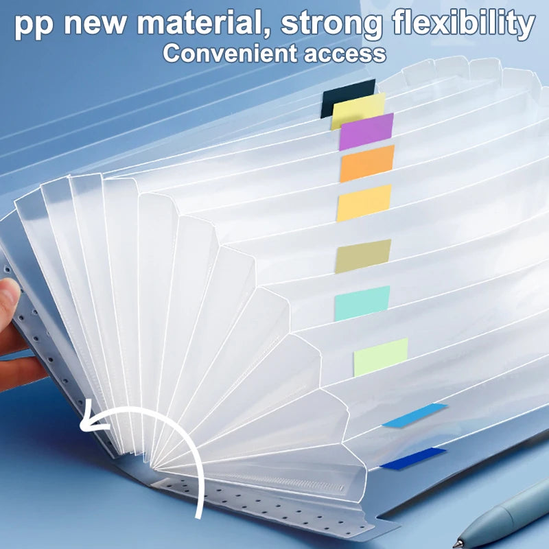 ✰✪13 Pockets Expanding File Folder Accordion Document Organizer Check Receipts Bill Card Ticket Holder Expandable PP Wallet Case