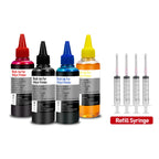 CRTBOTW Refill Dye Ink Kit For Canon HP Epson Brother Printer & Cartridge CISS Ink and refillable Compatible dye ink Eco tank