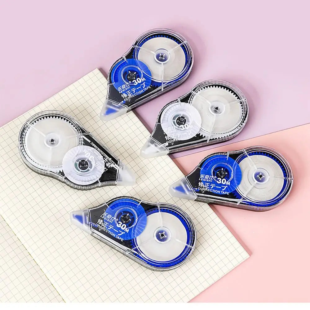 5Pcs Correction Tape Roller 30mx5mm White Sticker Tape Student Simple Error Eraser Tape School Office Supplies Stationery