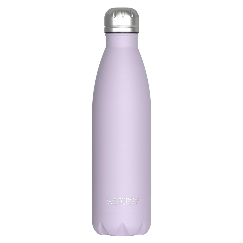 WATERSY 500ml Stainless Steel Water Bottle Insulated Vacuum Flask Double Wall Thermal Cup Keep Cold Hot Sports Kettle