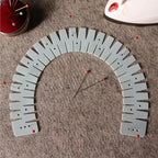 Hot Hemming Ruler Heat Resistant Hemmer Rulers Flexible Silicone Curve Scale Hemming Tool for Padding Sewing Cloth Fabric Pants