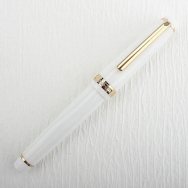 Jinhao 82 Fountain Pen Acrylic EF/F/M/Bent Nib Golden Trim with Converter Writing Pen