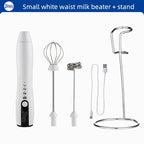 Bincoo-Electric Coffee Milk Maker, Handheld Household Mixer, Adjustable Double-Headed Gear