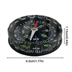 New Waterproof Hiking Compass, Multifunctional Sighting Navigation For Survival Traveling, Mountaineering Boating Outdoor Sports