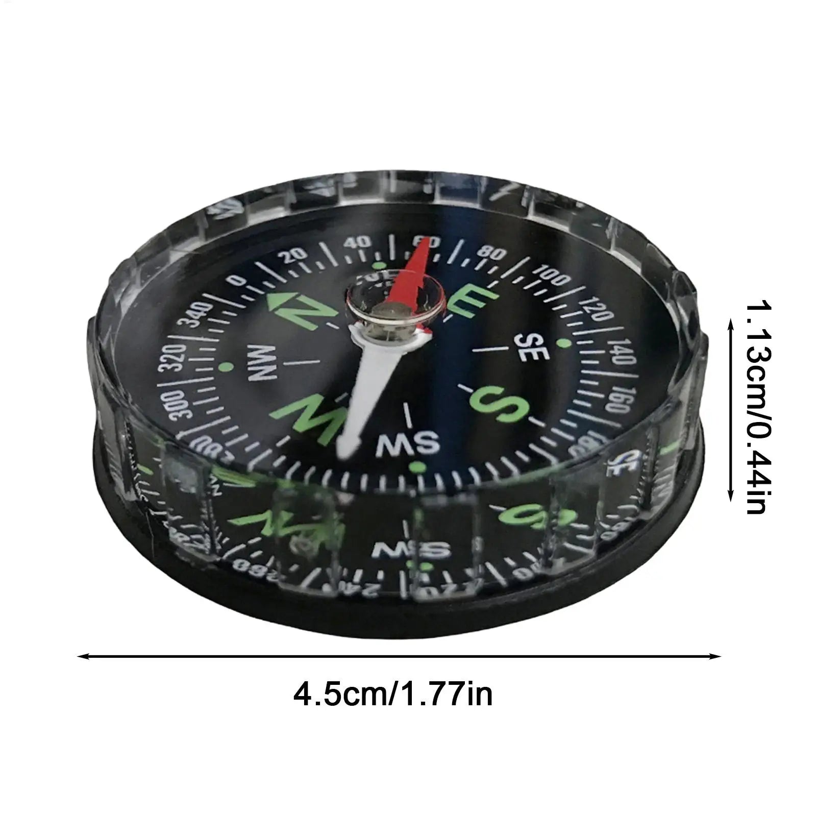New Waterproof Hiking Compass, Multifunctional Sighting Navigation For Survival Traveling, Mountaineering Boating Outdoor Sports