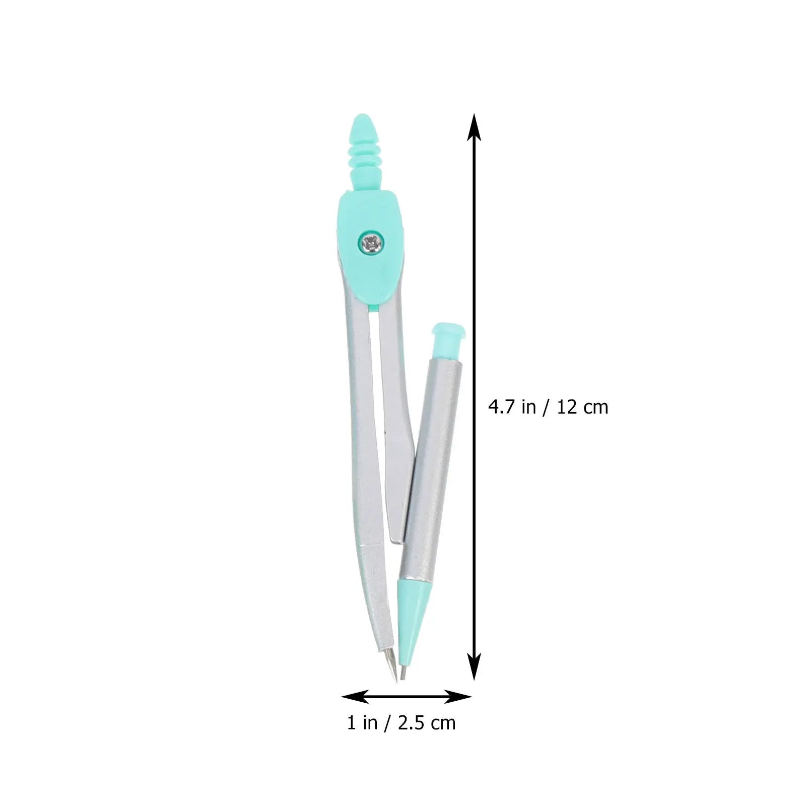 1Set Geometry Drawing Tool Kit Multifunctional Engineering Drawing Supplies for School Office Student Measure Compass Protractor