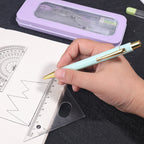 7-piece Compass And Ruler Set Student Ruler Set Cute Rriangle Ruler Set Exam Specific Ruler Box Set Ruler Set School Starts