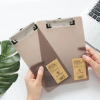2Pcs Document Folder A6/A5/A4 Clipboard Ticket Bill Holder Hanging Cardboard File Folder Board Notepad Board Writing Pad