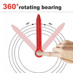 Woodworking Drawing Compass Circular Drawing Tool Hole Ruler High Precision Woodworking Scribe Gauges Marking Measurement Tool