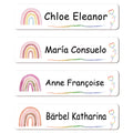 80/160/240pcs Personalized Name Stickers Custom Waterproof Labels Stick on Tag Kids Teacher Parents School Daycare - Rainbow 413