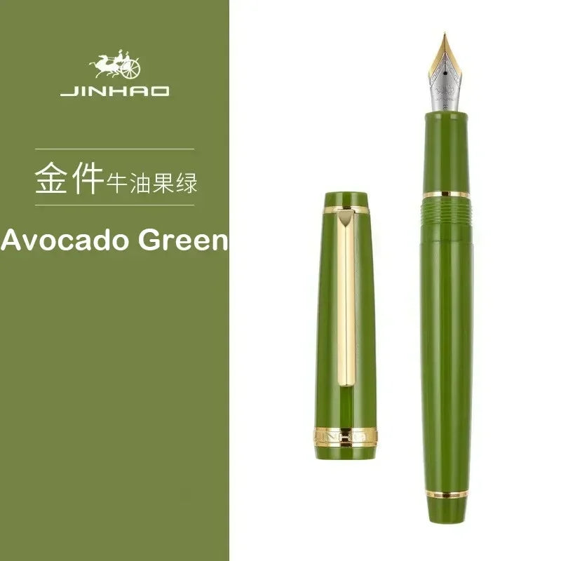 Jinhao 82 Fountain Pen Transparency Plastic Spin Pen Popular EF F M NIB Business Office School Supplies Writing Stationery