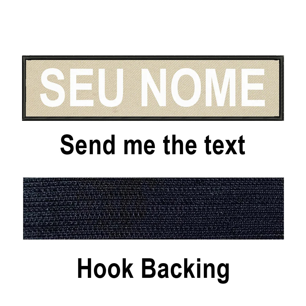 Custom Name Patch Personalized Tactical Military Patches Customized Stripes Badge Tags For Clothes Jacket Backpack Dog Collar