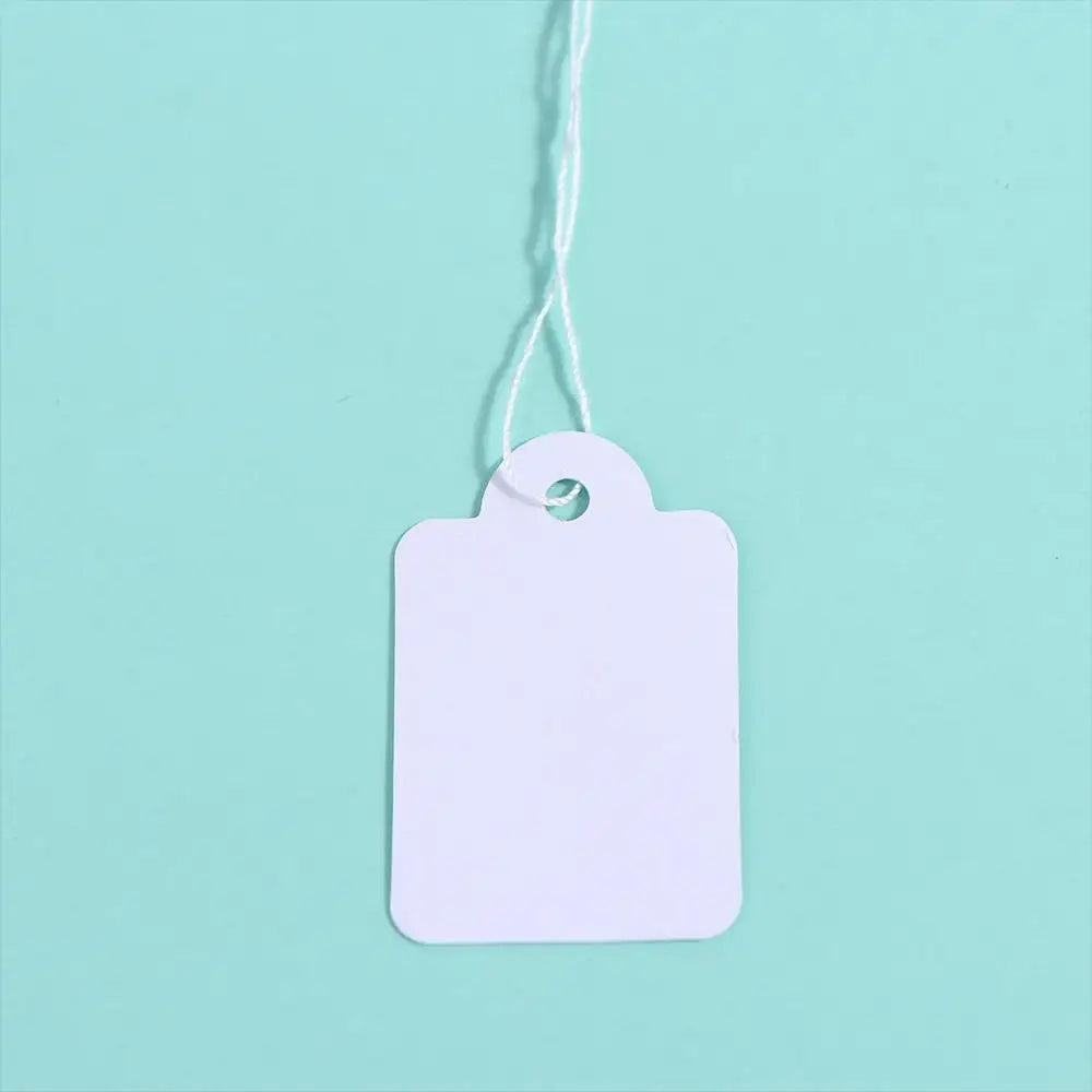 Multipurpose Hanging Price Display Cards DIY with Cotton Thread Apparel Sewing Hang Tag Price Tag Garment Tag Price Label