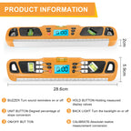 Digital Spirit Level Inclinometer Horizontal Scale Ruler Electronic LED Display Protractor Magnetic Base Measuring Tools