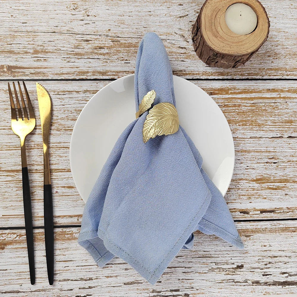 Set of 6 Cotton Dinner Cloth Napkins 30x45cm Soft Washable Perfect for Weddings Parties Christmas Birthdays and Family Gathering