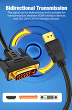 1080P HDMI-compatible to DVI Converter Cable Bi-directional DVI to HDMI-compatible Adapter Cables for PC TV Box PS4 DVD Projetor