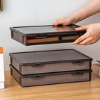 1Pc Document Organizer Box Household Certificate File A4 Box Important Information Registration Book Dust Proof Storage Case