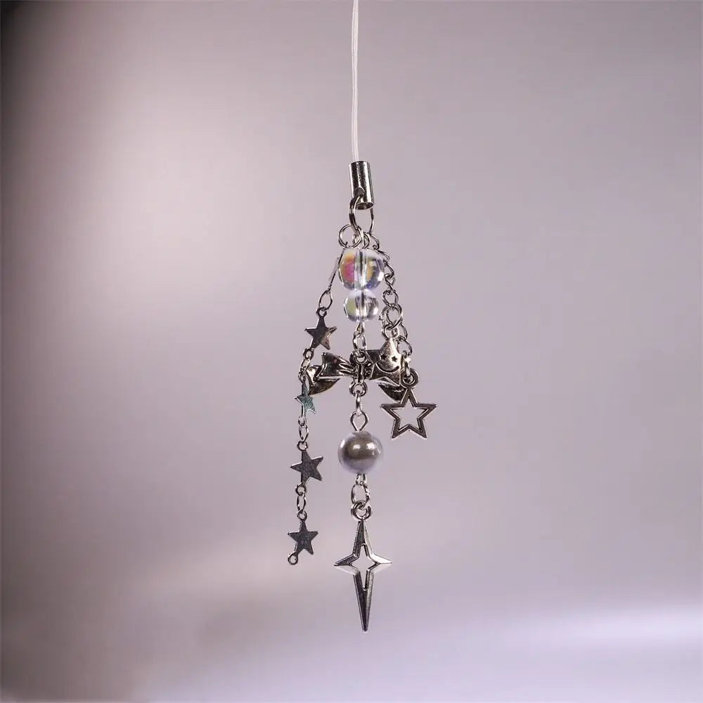 Y2K Charms Phone Pendant Butterfly Sweet Girl Phone Lanyard Phonestraps Backpack Ornament Phone Chain Camera