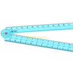 Clear Folding Ruler Measuring Length 0-30cm Centimeters Scale Math Drawing Ruler Best Sale