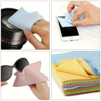 Microfiber Cleaning Cloths for Glasses Phone Screens Jewelry Random Colors Thick Soft Cleaning Wipes for Maintenance & Polishing