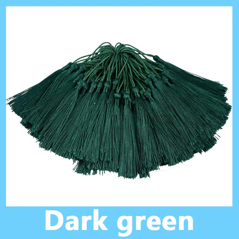 100pcs/Pack 13cm Tassel Silk Fringe Silky Floss Bookmark Tassels Mini Tassels for DIY Craft Jewelry Making Souvenir Bookmarks