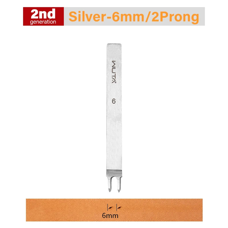 WUTA 1pc 3/4/5/6mm Leather Chisel Tool Diamond Pricking Iron Basic Hole Punch Stitching Leather Craft Tools