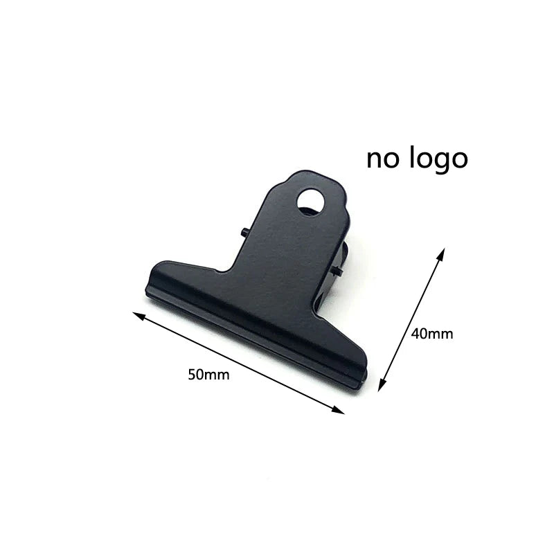 Retro Metal Wide Binder Clip Big Black Gold Binder Paper Clips Metal Hinge Clip Clamps for Crafts Photos Office School Supplies