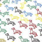 10-100pcs Creative Colorful Dachshund Paper Clips Cartoon Creative Metal Animal Special-shaped Bookmark Clip Paper Clamps