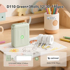 NIIMBOT D110 Upgraded Version Thermal Label Printer Mini Portable Name Tag Label Maker With Tape for Office Home Kitchen School
