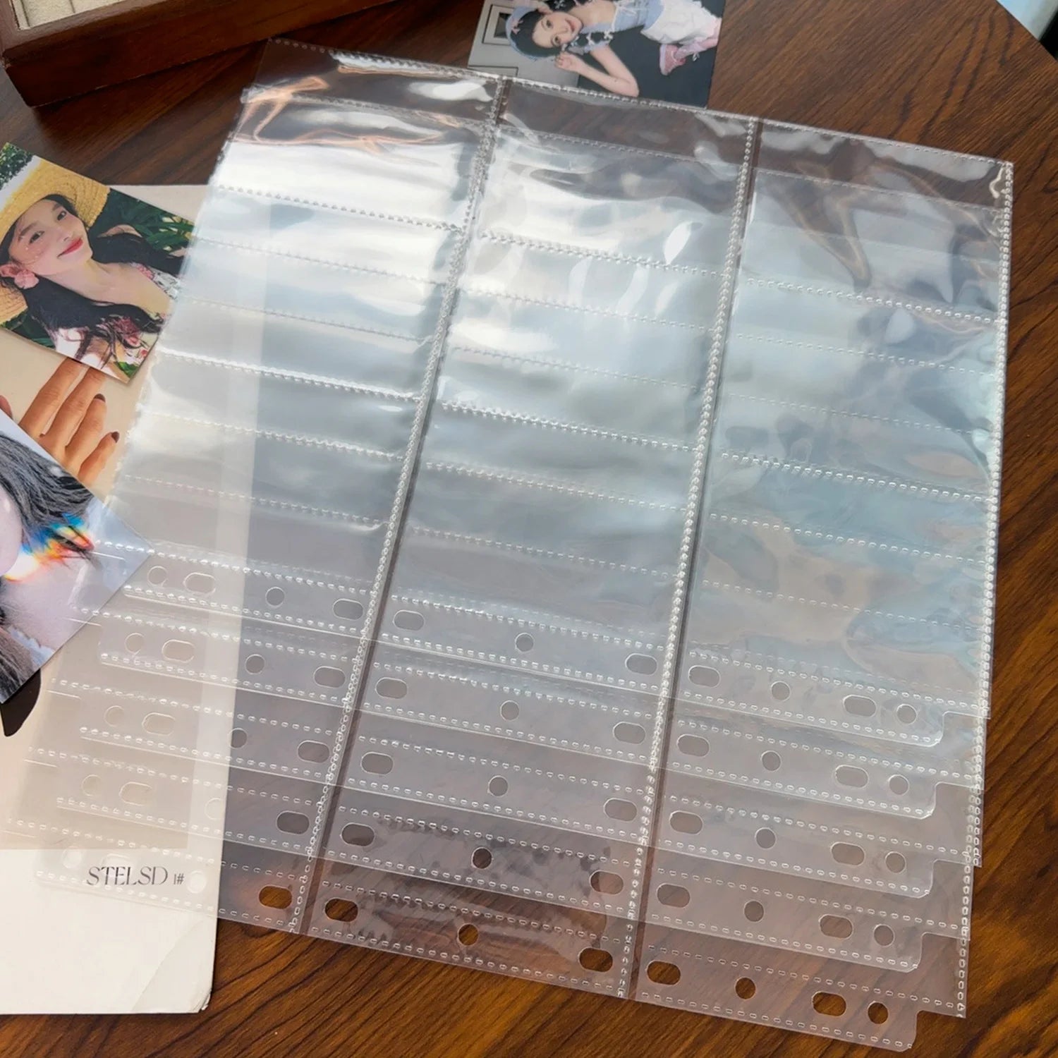 A4 Size 9 Pocket Trading Gaming Card Sleeves Double Side Storage Album Binder Pages Card Collection Holders Idol Photo Albums