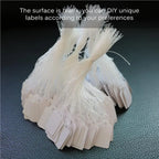 500Pcs/lot Jewelry Price Label with Cotton String Commodity Price Tag Shop Price Card DIY Gold Silver Blank Price Display Card