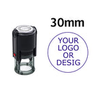 Custom Self-Inking Stamp 25/30/40/50mm Round Logo Design P Personalized Press-type Inking Stamp for Wedding Invitation Envelope