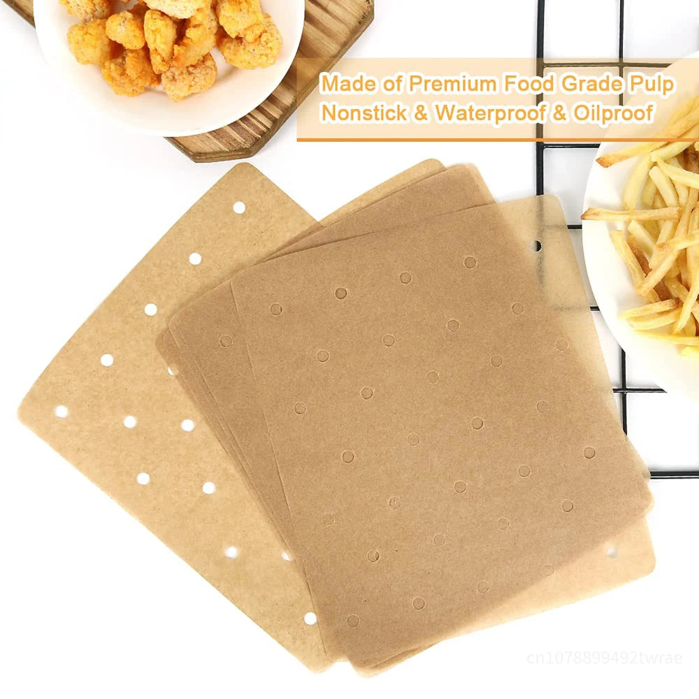 50pcs Air Fryer Parchment Paper For Ninja Foodi Grill 5-in-1 AG301 Ninja Foodi Accessories Air Fryer Accessories Air Fryer Liner
