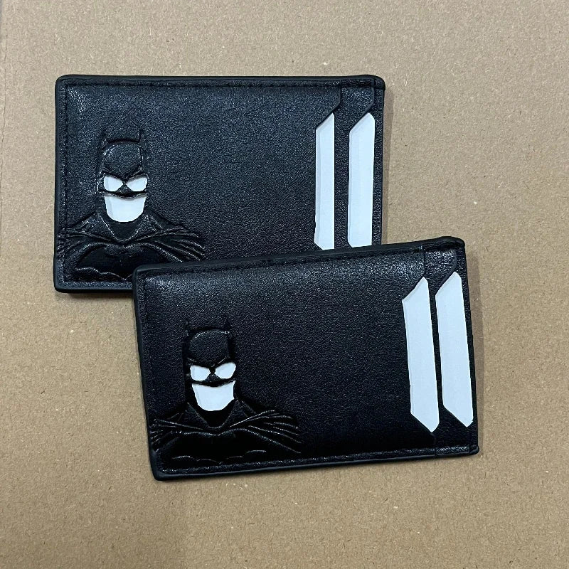 2026 New Leather Bat Wallet Personalized Superhero Mask Card Holder Bat ID Heroic Wallet Gift