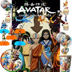 Avatar Korra Mako Cartoon Birthday Party Supplies Plate Cup Tablecloth Balloon for Girls Disposable Tableware Decor Supplies Set