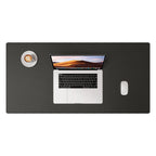 Desk Pad Protector, Mouse Pad, Office Desk Mat, Non-Slip with Stitched Edges PU Leather Desk Blotter for Office Home School