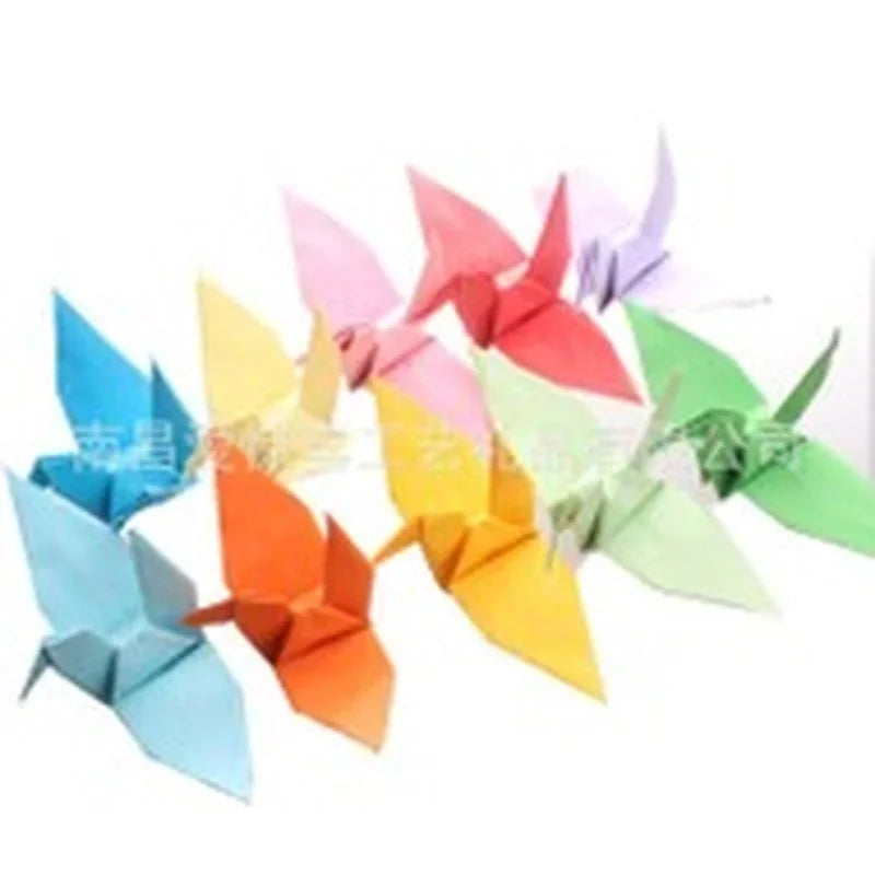 100pcs Paper Crafts Diy Handmade Origami Cranes for Girlfriend Birthday Creative Gift