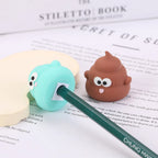 1pcs Creative Mini Cute Poop Pencil Sharpener for Elementary School Students Convenient Pencil Sharpener Children's Reward Gift