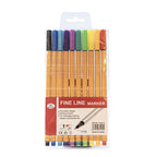 10 color/18 color/24 Color Fine Line Pen Set Waterproof Marking Pen Essential For Students Draw Note Sketch Office Supplies Gift