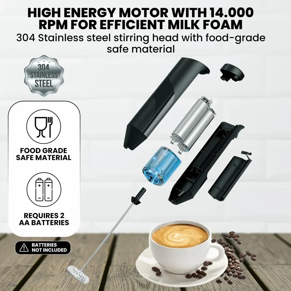 Milk Wireless Foamer Coffee Whisk Mixer Electric Blender Egg Beater Mini Frother Handle Stirrer Cappuccino Maker Cooking Tools